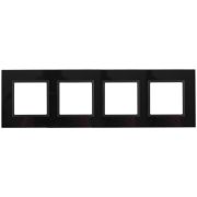 Рамка 4-м 14-5104-05 стекло Elegance черный+антрацит ЭРА Б0034528