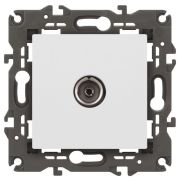 Розетка телевизионная одиночная TV Elegance 14-3101-01М матов. бел. Эра Б0065813