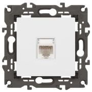 Розетка компьютерная Elegance 14-3107-01М RJ45 матов. бел. Эра Б0065763