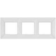 Рамка 3-м Elegance 14-5003-01М для розеток и выключателей матов. бел. Эра Б0065816