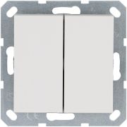 Переключатель проходной 2-кл. 10А IP20 механизм бел. глянцевый Jasmart G3022W