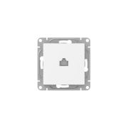 Розетка компьютерная СП Эпика RJ45 кат.5 механизм бел. EKF UP1-SOW-RJ45-5