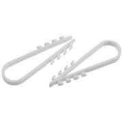 Дюбель-хомут 5-10мм для круглого кабеля NO-224-222 бел. (уп.100шт) ЭраБ0066284