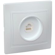 Розетка компьютерная 1-м СП Кварта РК10-КБ IP20 бел. GENERICA EKK10-K01-DM