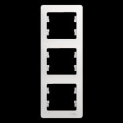 Рамка 3-м Glossa вертикал. бел. SE GSL000107