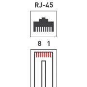 Разъем RJ45 8P8C кат.5E UTP (уп.100шт) PROCONNECT 05-1021-3
