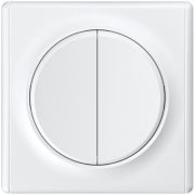 Выключатель 2-кл. СП Florence 10А IP20 механизм бел. (1E31501300) OneKeyElectro 2172776