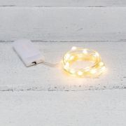 Гирлянда светодиодная «Роса» с крупными каплями 2м 20LED тепл. бел. IP20 2хCR2032 (в комплекте) Neon-Night 302-006